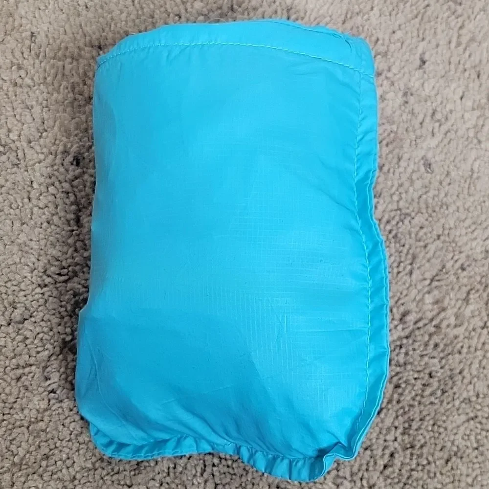 Athleta Turquoise Blue Lightweight Windbreaker Size Medium - Picture 8 of 9
